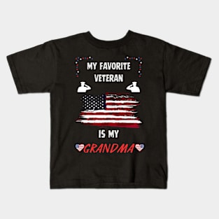 veteran grandma Kids T-Shirt